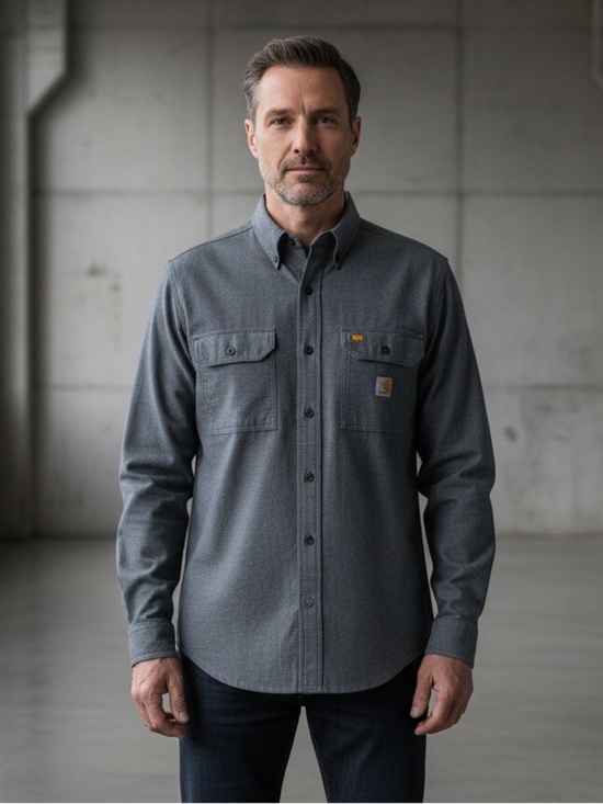 Carhartt Other - Carhartt Charcoal Button-Up Shirt